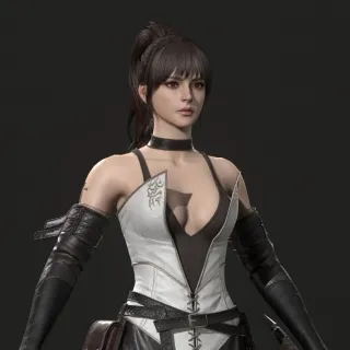 国外3D艺术家 ed-pantera 次世代 写实 性感 剑少女