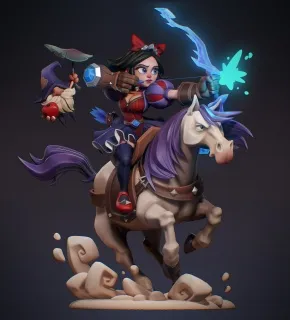 花木兰手办雕塑