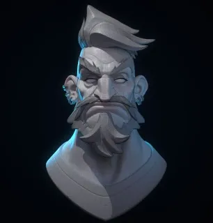 风格化人头练习